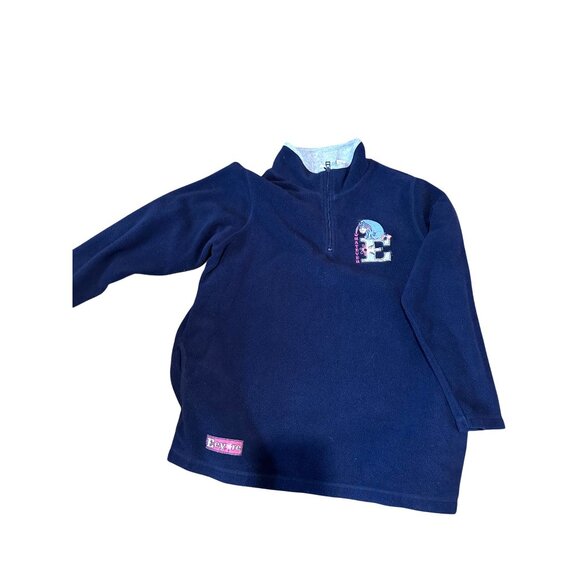 Vintage Disney Plus Pullover Fleece – Navy Blue Quarter Zip – Size 1X - Picture 2 of 8